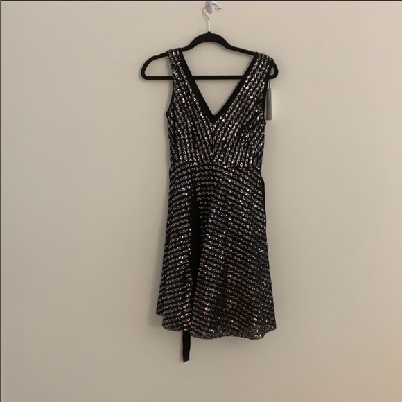 NWT Sandro sequin A line dress - Picture 5 of 9